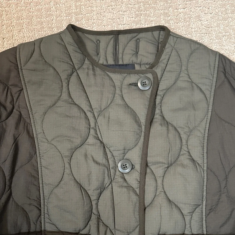 Zara Quilted Green Jacket - Picture 4 of 7